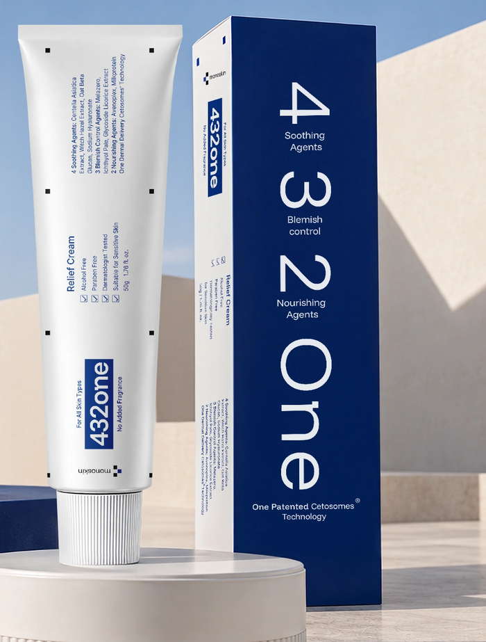 432ONE 50 g tube with its blue and white carton